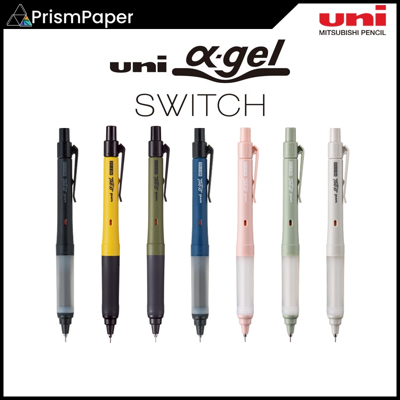 ดินสอกด Uni Alpha Gel Switch 0.5 มม. Hold & Kuru Toga Automatic Soft Gel Grip