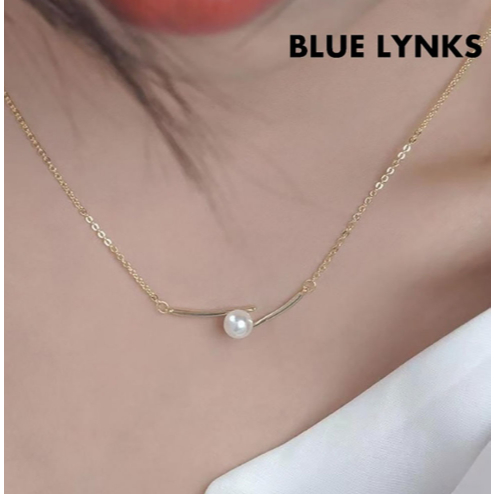 Bluerings TAH Silver S925 Line Center สร้อยคอมุก