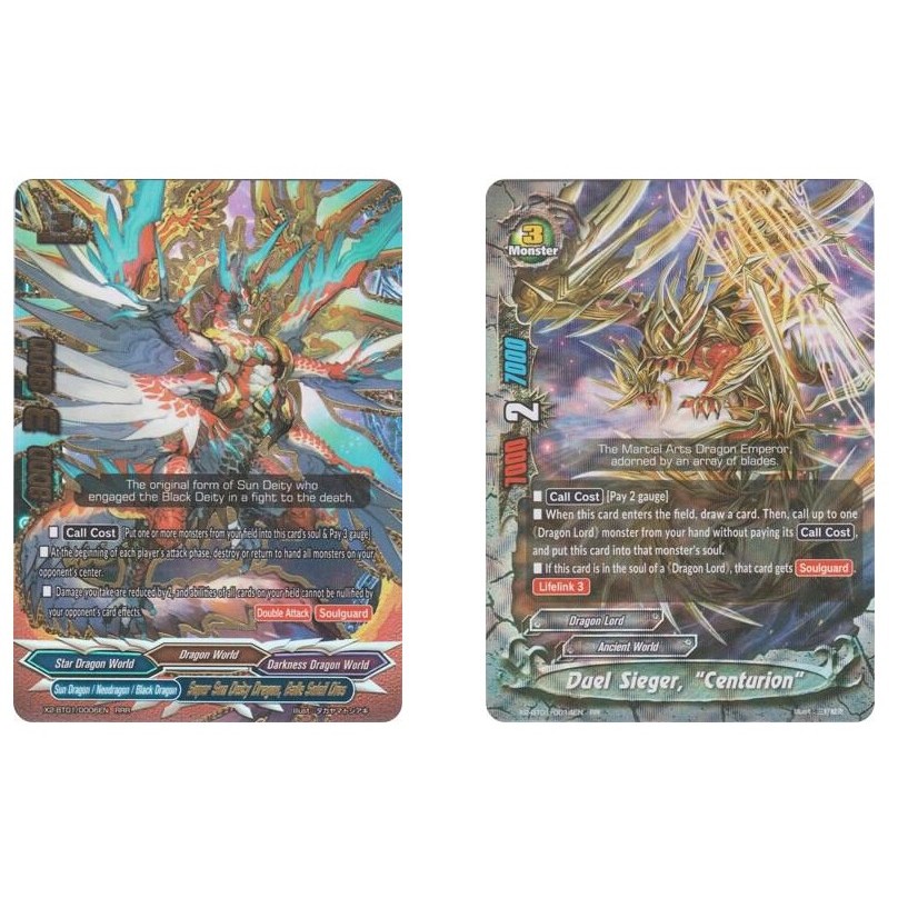 English Buddyfight Super Sun Deity Dragon, Balle Soleil Dios X2-BT01/0006EN /Duel Sieger, "Centurion