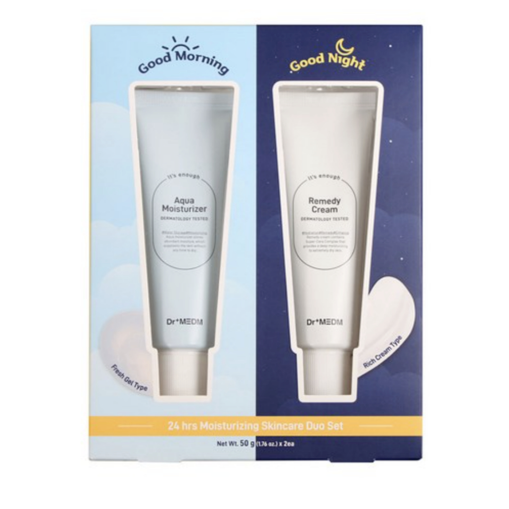 Moisturizing Duo Set (Facial Aqua Moisturizer & Facial Remedy Cream)