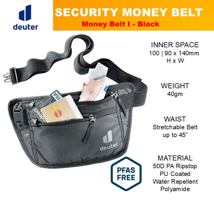 ️️Travel ️ Deuter SECURITY MONEY BELT I & II / WALLET