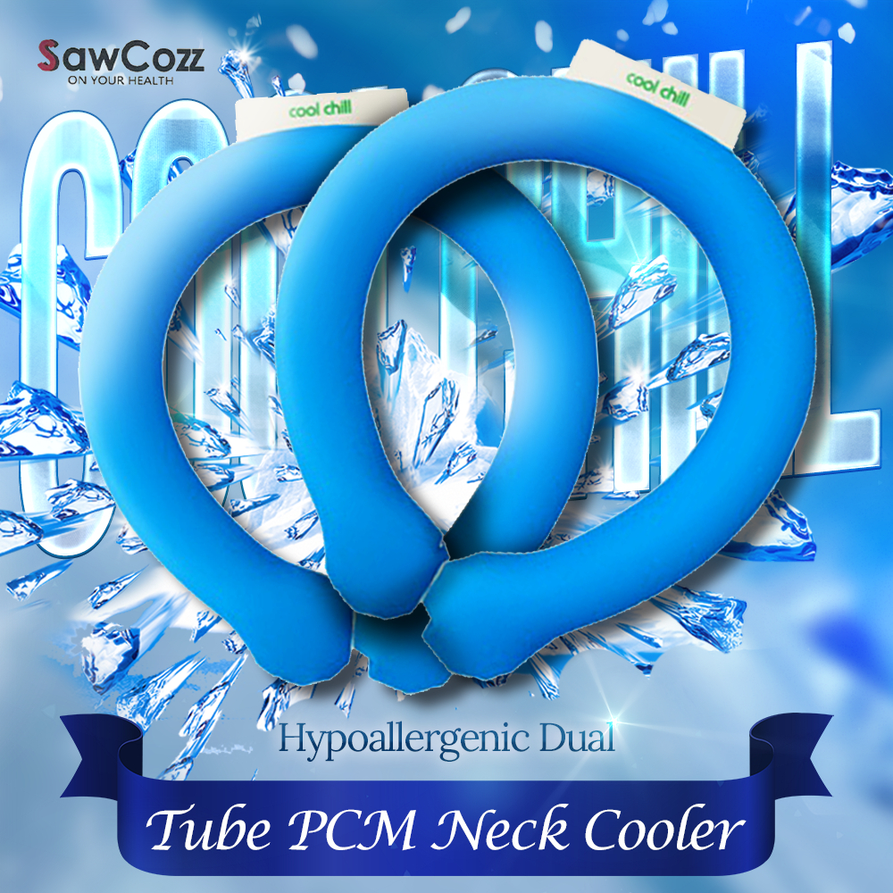 สายรัดคอระบายความร้อนเทคโนโลยีPCMสองท่อ ช่วยให้เย็นและสดชื่น