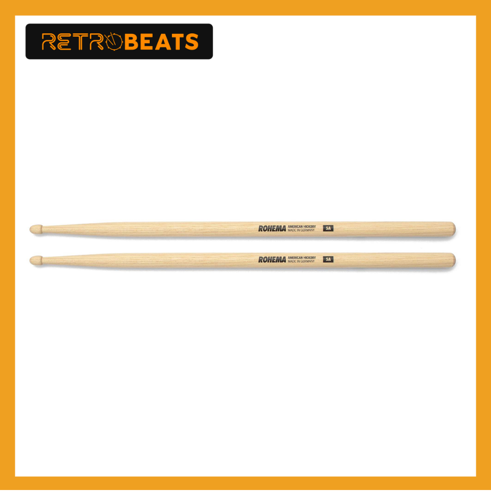 Rohema Classic Hickory Drumsticks 5A / 5B / 5AB / 55A / 7A
