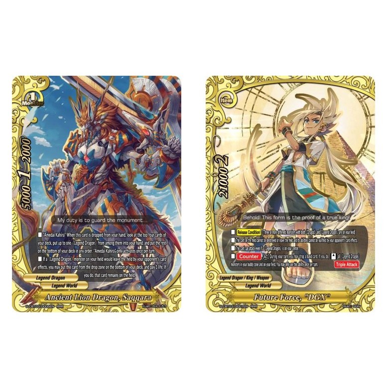 English Future Buddyfight มังกรสิงโตโบราณ, Saqqara S-CBT03/0005EN RRR/Future Force, "DGX" S-CBT03000