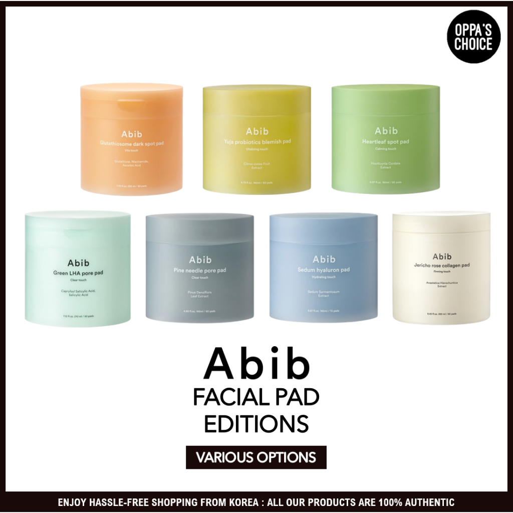 [ABIB] Abib FACIAL TONER PAD EDITIONS (ตัวเลือกการเปลี่ยนแปลง ARE AVAILABLE)