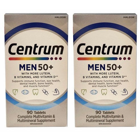 Made in USA - Centrum Men 50+ เม็ด 90 เม็ด 2 แพ็ค