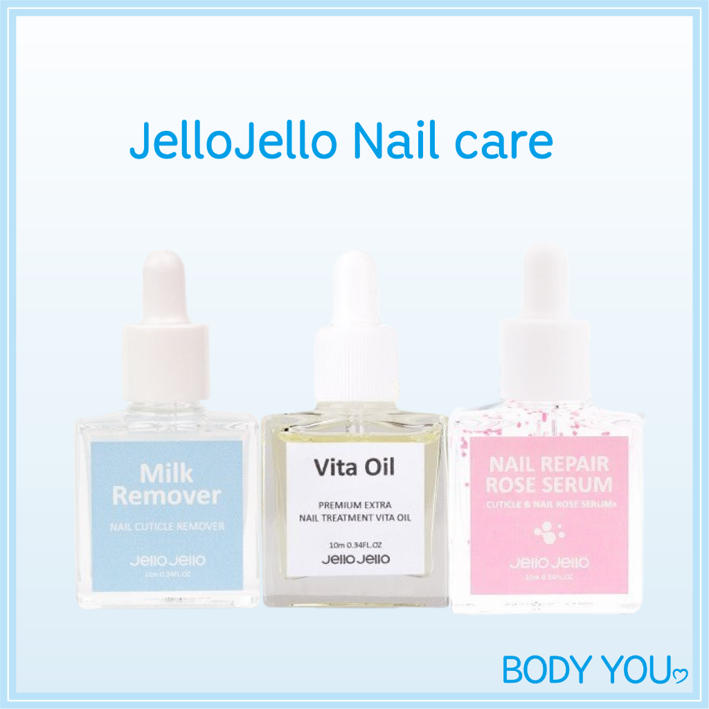 [Jello Jello] Premium Nail care Gel Polish Milk Remover / Vita Oil / Rose Serum