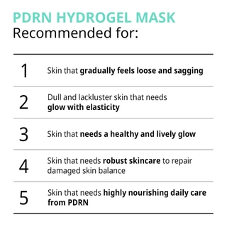 [VT] PDRN Hydrogel Mask 1 ชิ้น PDRN จากพืช การปรับปรุงริ้วรอย ดูแลกระจ่างใส [Official Flagship]