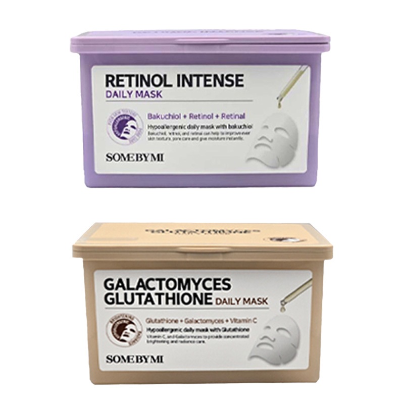 [SOME By MI] Retinol Intense / Glutathione Daily Mask 30EA (350ml)