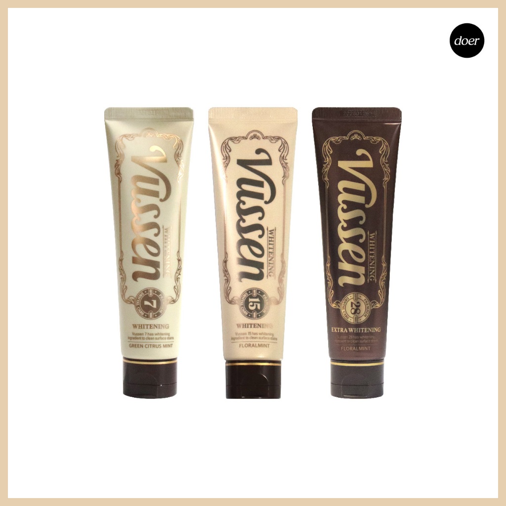 [Vussen] ยาสีฟันไวท์เทนนิ่งพิเศษ #28 #15 [80g] #7 [100g] ฟอกสีฟัน Daily Tooth Care