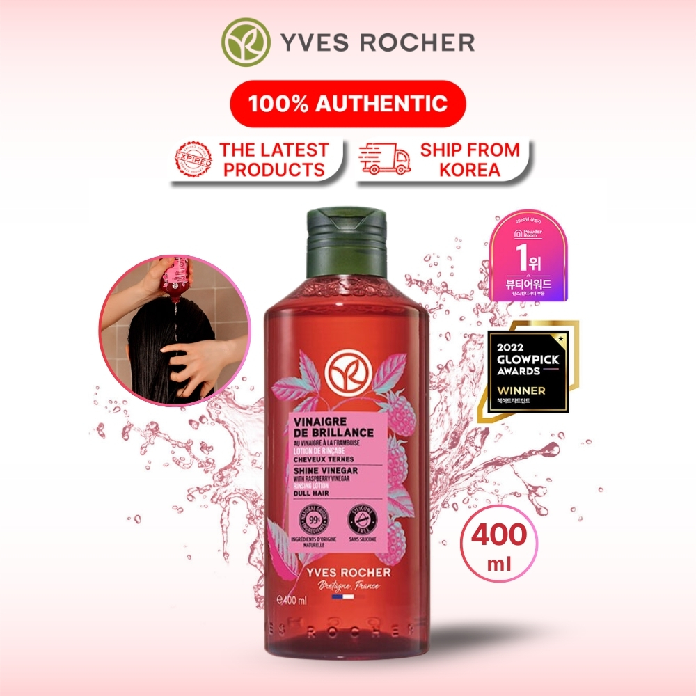 Yves Rocher Raspberry Treatment Vinegar 400ml - ทรีทเม้นต์ล้างเส้นผมและล้างพิษ