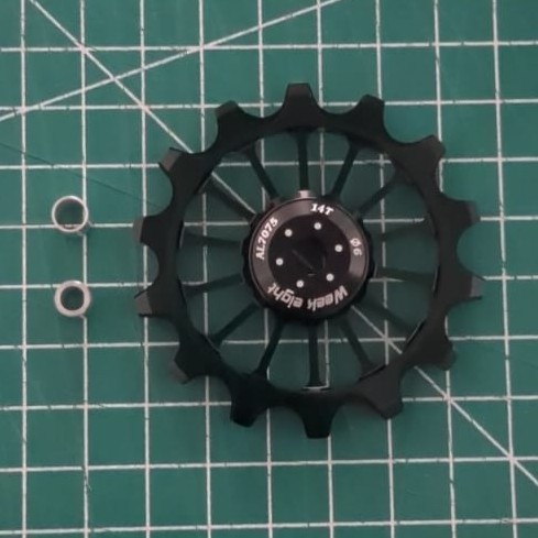 NSR BIKES - JOCKEY WHEEL SINGLE 14T สีดํา