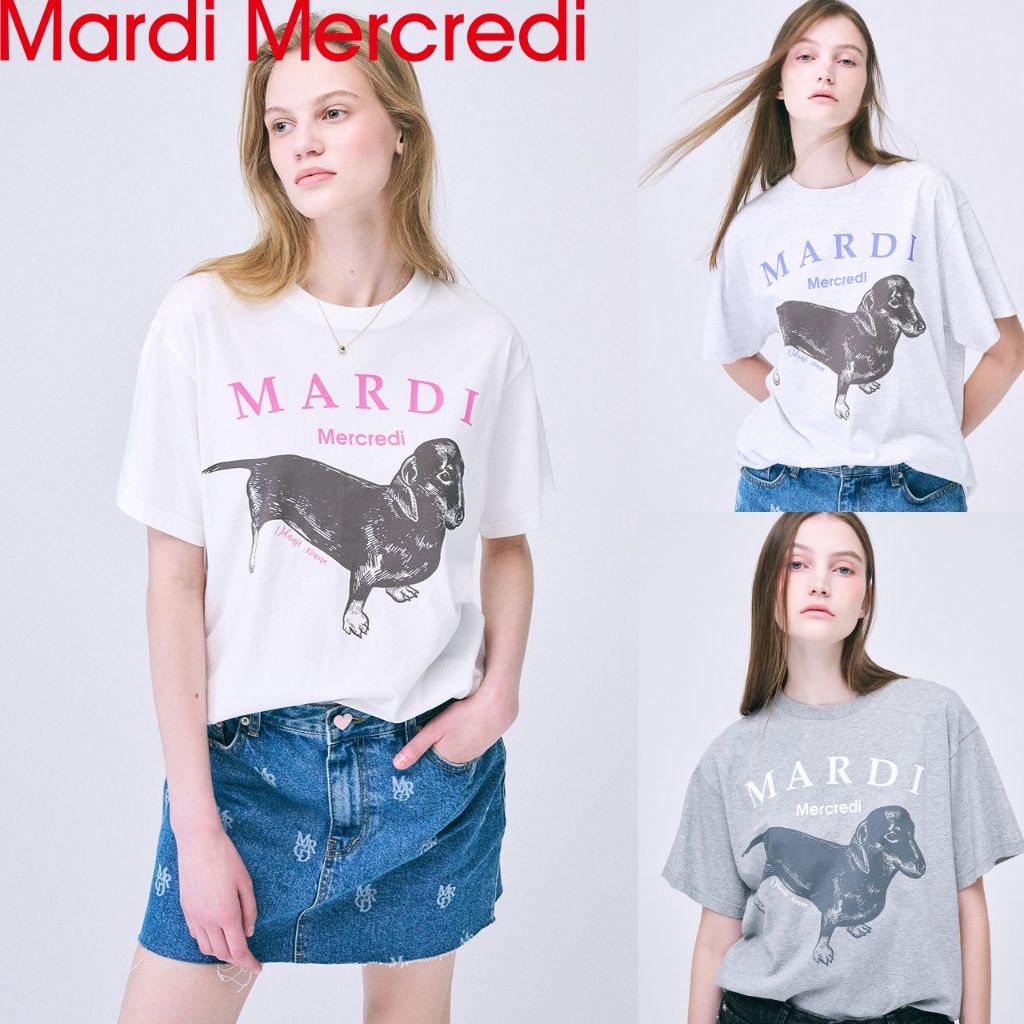 [MARDI Mercredi] [24 S/S NEW] TSHIRT DDANJI_5color / สินค้า KR แท้ 100% / จัดส่งรวดเร็วจาก KR!