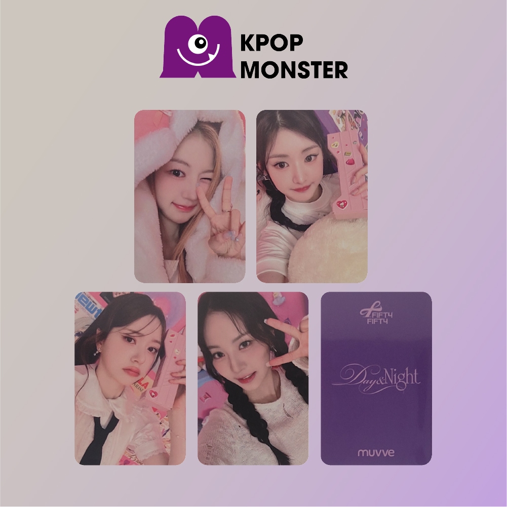 [FIFTY FIFTY] กิจกรรมป้ายแฟน DAY&NIGHT / Muvve (7.18) การ์ดรูปถ่ายอย่างเป็นทางการ