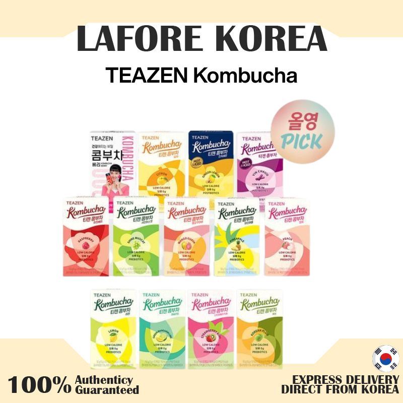 Teazen Kombucha 10T (ไม่มีกล่อง) -7 รสชาติ