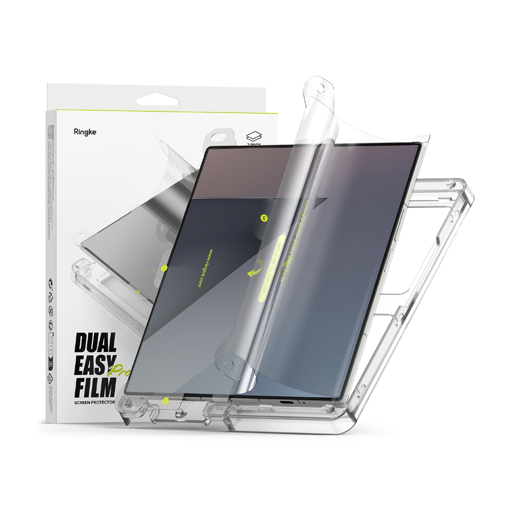 Ringke Dual Easy Pro Film สำหรับ Galaxy Z Fold 7 HD เคลียร์หน้าจอป้องกันแบบเต็มจอ