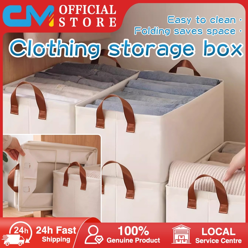 (จัดส่งจาก SG)NEW ตะกร้าซักผ้าผ้าฝ้ายแบบพับได้ Home Organiser