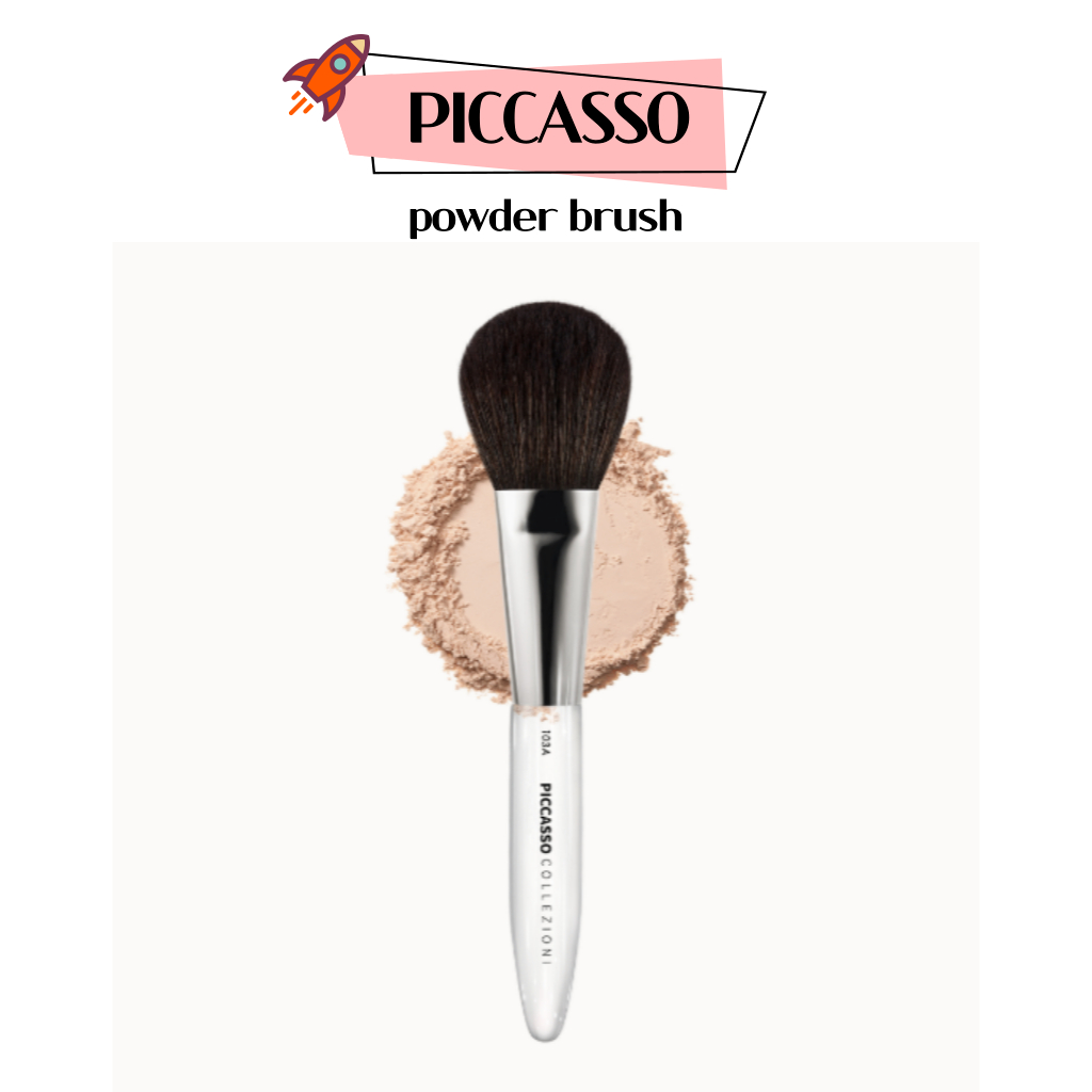 [Piccasso] Makeup Powder Brush 103A – แปรงแต่งหน้าเกาหลีทุกวัน