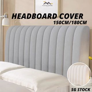 {Next Day Delivery} Bed Head Cover Dust Proof Headboard Cover Elastic Slipcover for Bed Headboard Easy Slip-On Protectio