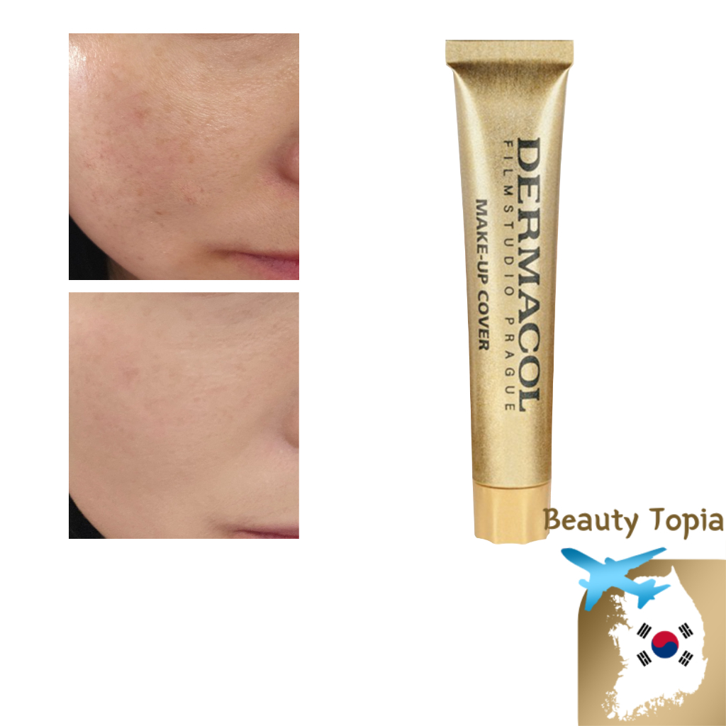 DERMACOL ครีมรองพื้น รองพื้นแมท รองพื้นกันน้ําติดทน รองพื้นกันน้ำ Make up Cover Foundation 30มล