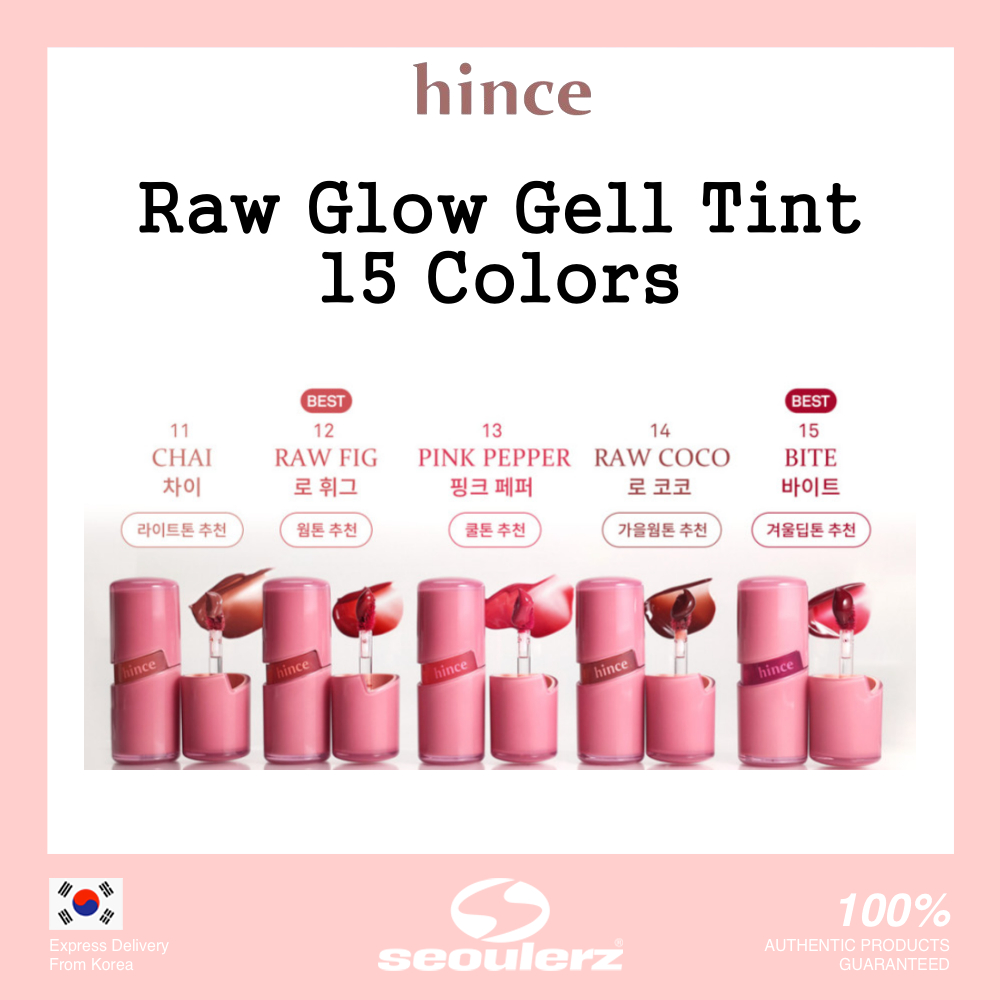 [Hince] <New Color Added> Raw Glow Gel Tint 15 สี