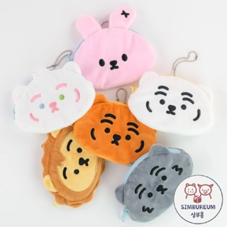 [MUZIKTIGER] Korea Fat Tiger Character Soft Flat Coin Wallet…