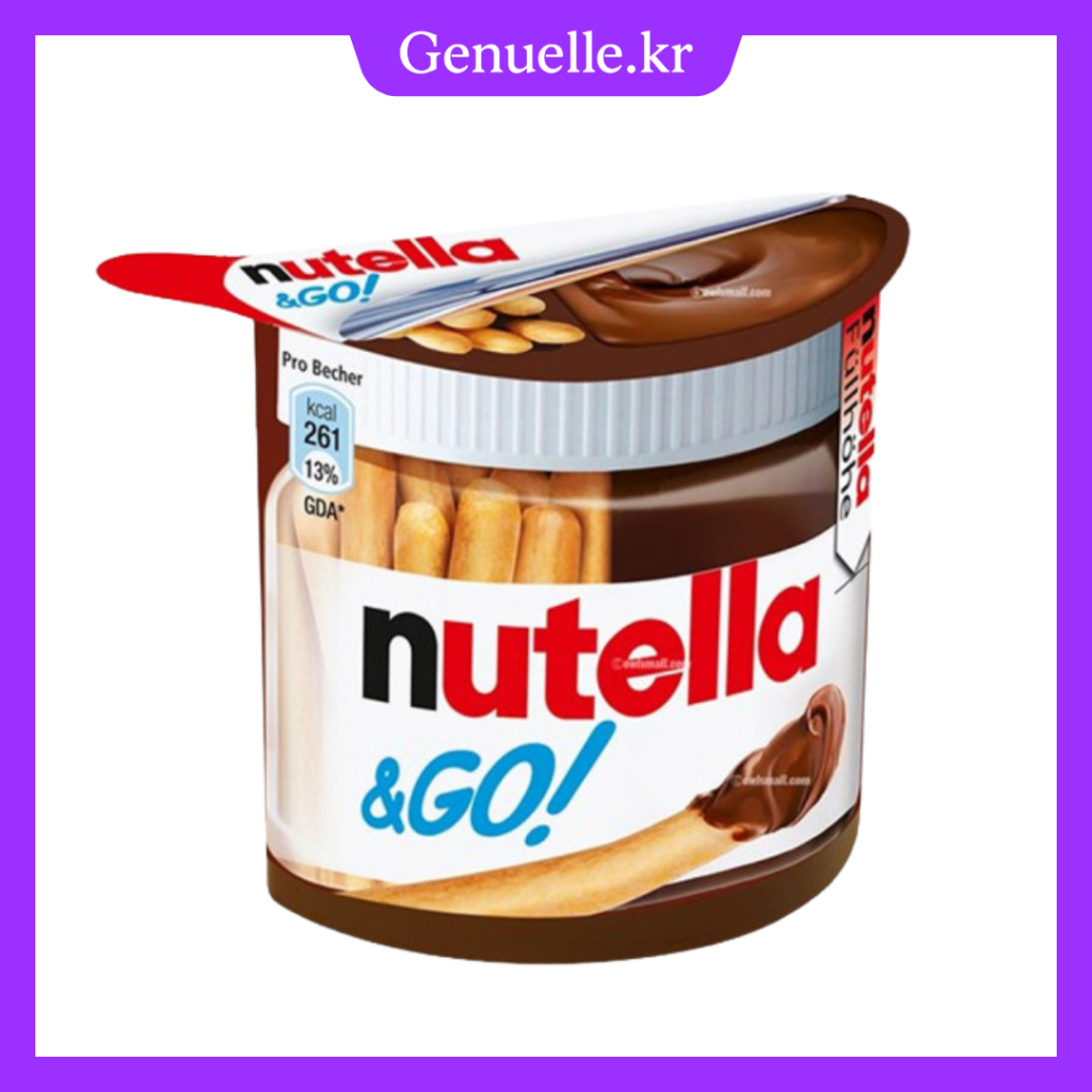 [Nutella] Nutella & Go! แท่งจิ้มช็อคโกแลต 52g x 3pak – แท่งขนมปังกรุบกรอบพร้อมไส้เฮเซลนัท | ขนมเกาหล