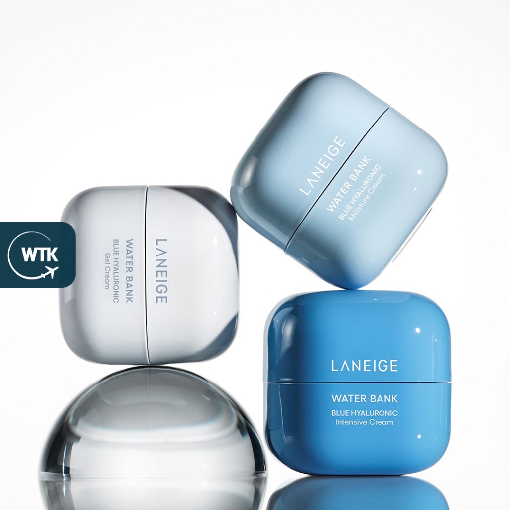 Laneige Water Bank Blue Hyaluronic Gel, Moisturizer, Intensive Cream 50ml - Moisture Bomb, Repair Cream, Gel Cream (เวอร์ชั่นใหม่)