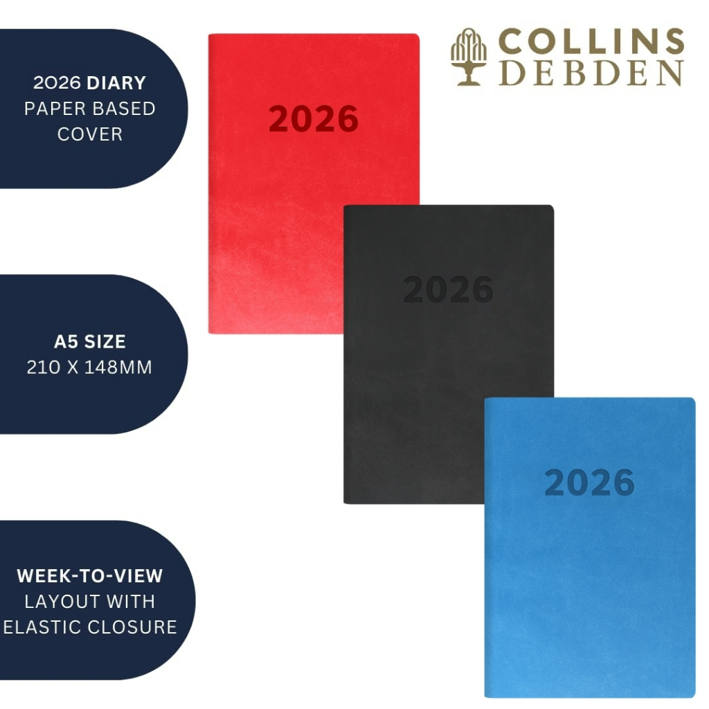 Edge Rainbow- A5 Week-To-View Diary - 2026 Calendar Year Planner