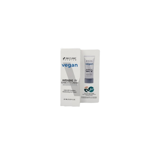 [3W Clinic] Premium Vegan Intensive UV Sunblock Cream SPF50+ PA+++ 60ml