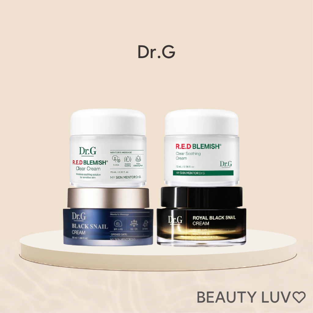 [Dr.G] Red Blemish Clear Cream 70ml / Red Blemish Clear Soothing Cream 70ml / Black Snail Cream 50ml / Royal Black Snail Cream 50ml
