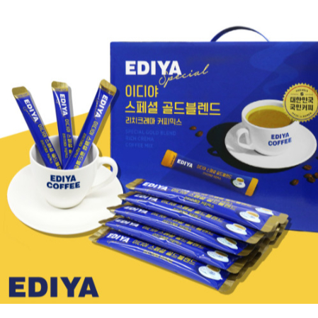 [ผลิตในเกาหลี] Ediya Special Gold Blend 3-in-1 Coffee Mix 10T 30T 50T Korea Instant Coffee