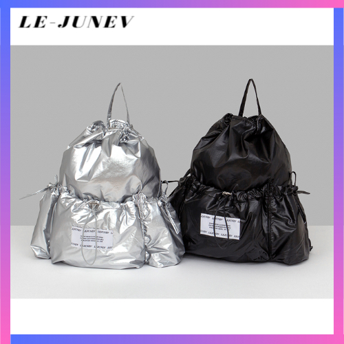 [LE-JUNEV] กระเป๋าเป้ METAL STRING _2 สี