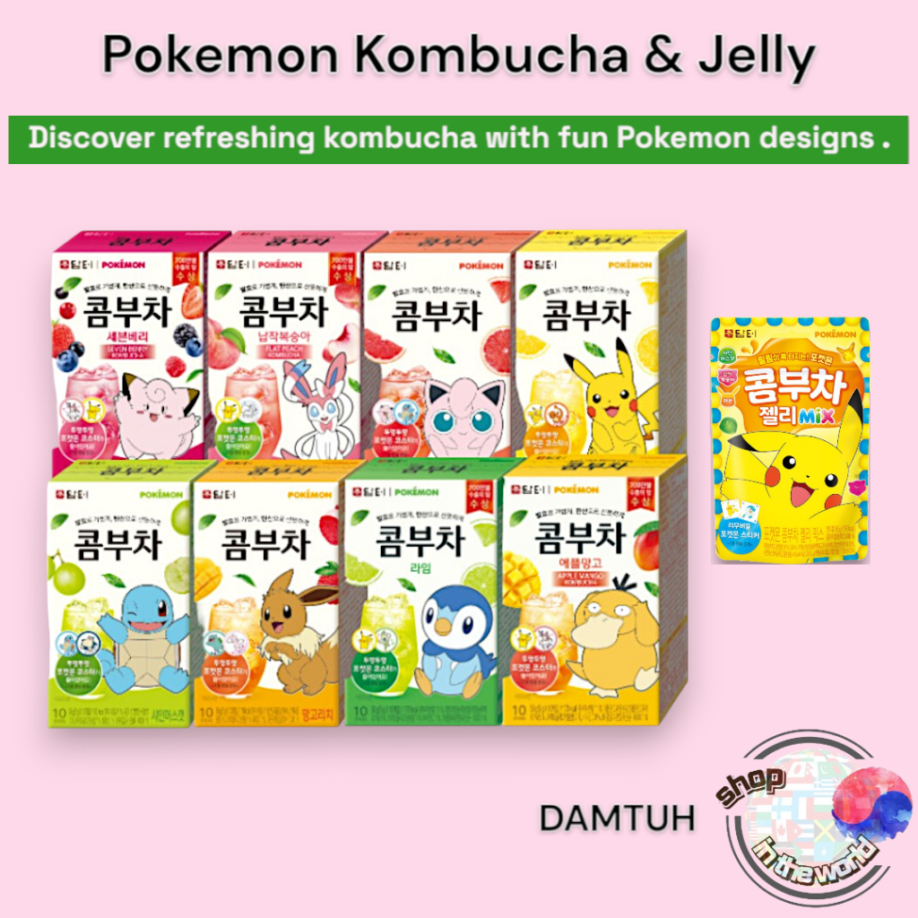 Damtuh Pokemon Kombucha & Jelly Series