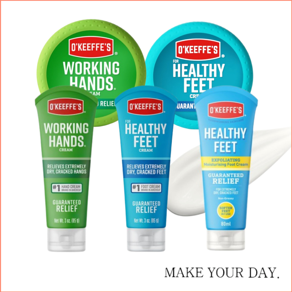 [Okeeffes] Working Hands Hand Cream, Healthy Feet Foot Cream Collection สําหรับผิวหยาบและผิวแห้ง
