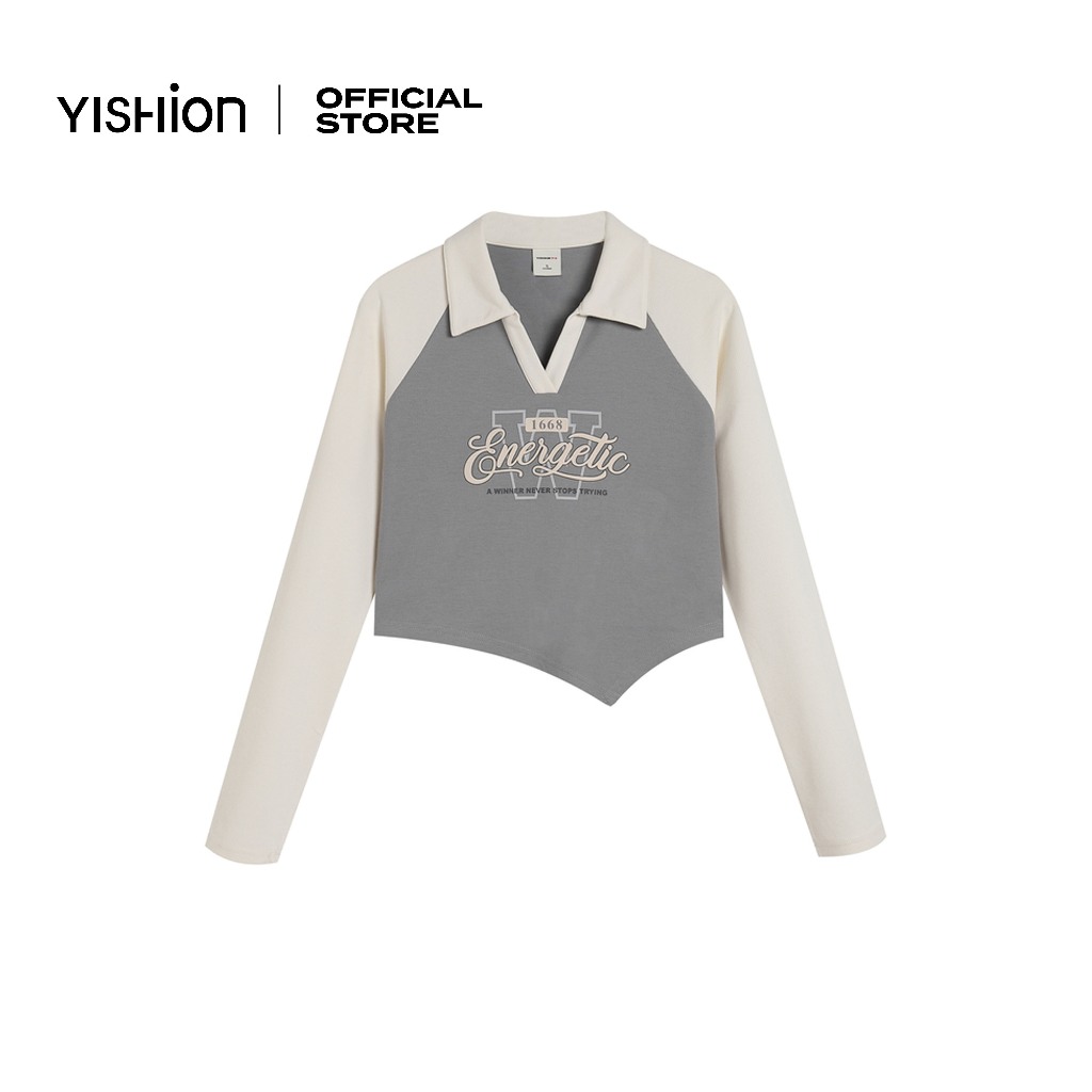 YISHION Energetic Raglan โปโลสําหรับผู้หญิง 1023
