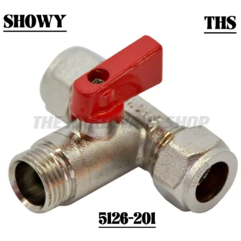 SHOWY 15 X 15 X 1/2M C/C T BALL VALVE-(5126-201)