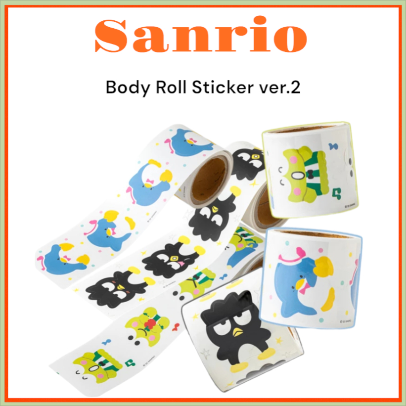 [SANRIO] Body Roll Sticker ver.2 [BAD BADTZ-MARU/TUXEDOSAM/KEROKEROKEROKEROKERI]