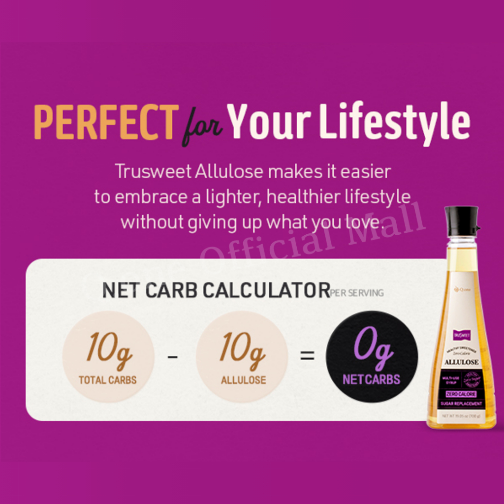 [Q.One] Trusweet Allulose 700g / Zero Calorie / Zero Sugar / Multi Use Syrup / พรีไบโอติก / สุขภาพดี - รูปที่ 3