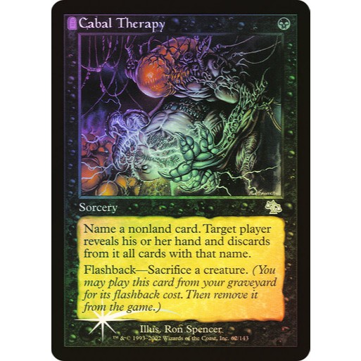 การ์ด EDH PlayTest - Cabal Therapy (สีดํา)