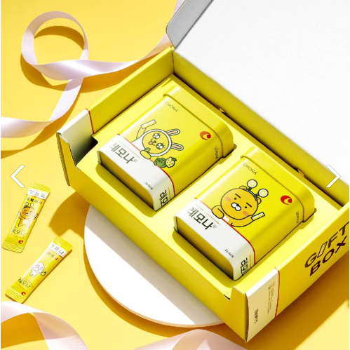 Lemona 2g x 50 แท่ง *2 KOREAN VITAMIN C VITAMIN B2 B6 KAKAO FRIENDS GIFT PACKAGE