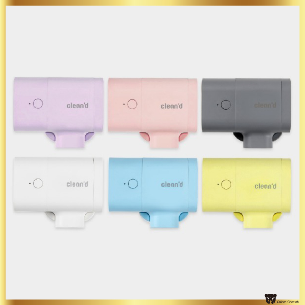 CLEANed Windy UV-C LED แปรงสีฟันฆ่าเชื้อ – เครื่องอบผ้าแบบพกพา กําจัดเชื้อโรค 99.9% 6 สี
