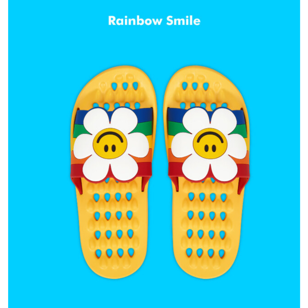 [Wiggle Wiggle] BATHROOM SLIPPER -Rainbow Smile