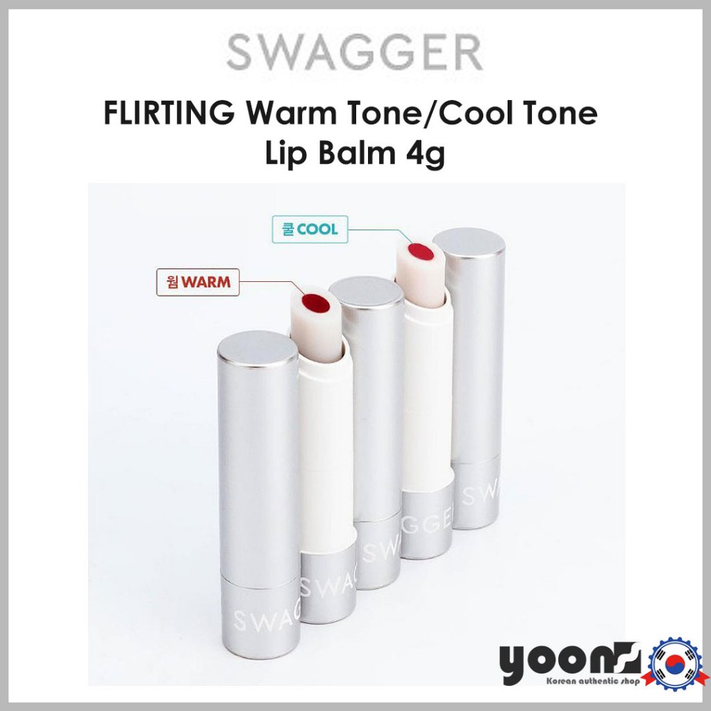 [SWAGGER] FLIRTING Warm Tone / Cool Tone Lip Balm 4g_จากเกาหลี
