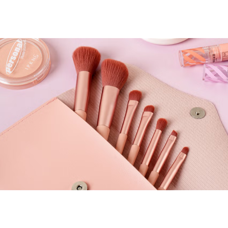 DAISO Korea Makeup Brush Pouch 7 ชิ้น Set