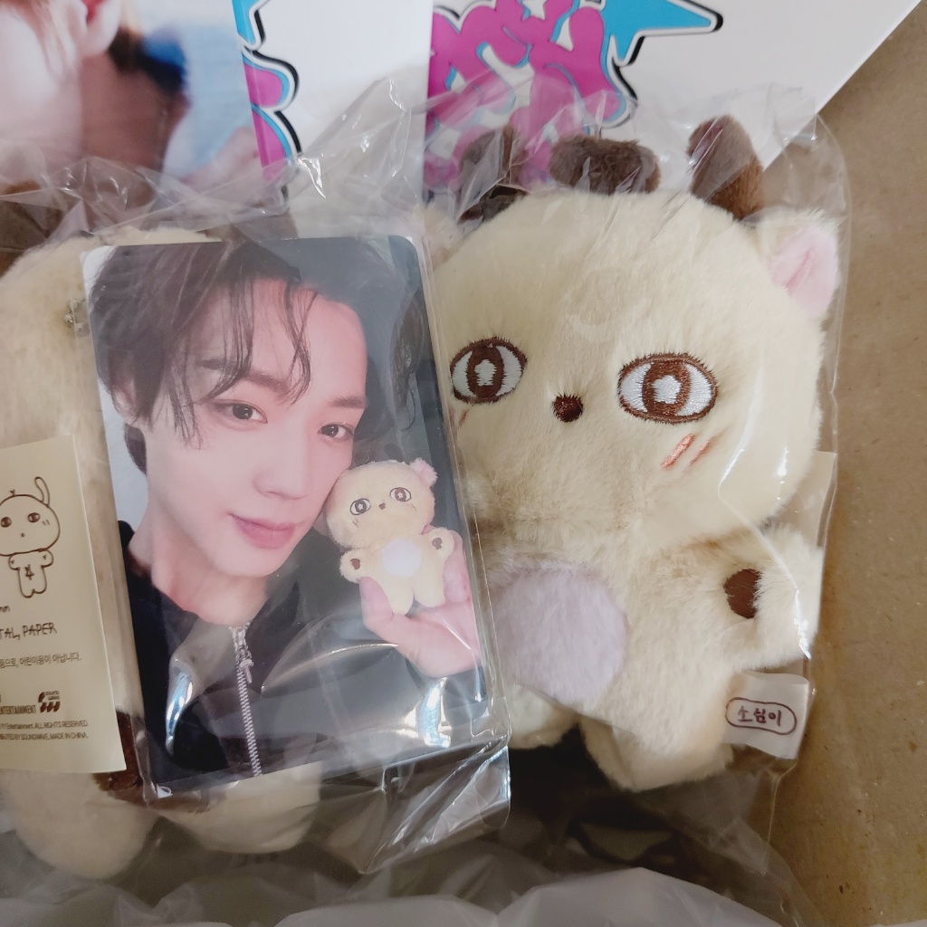 PARK JIHOON ของแท้ MD SOSIMI ตุ๊กตาพัดลมสินค้า + ชุดการ์ดสะสมs | Soundwave Exclusive