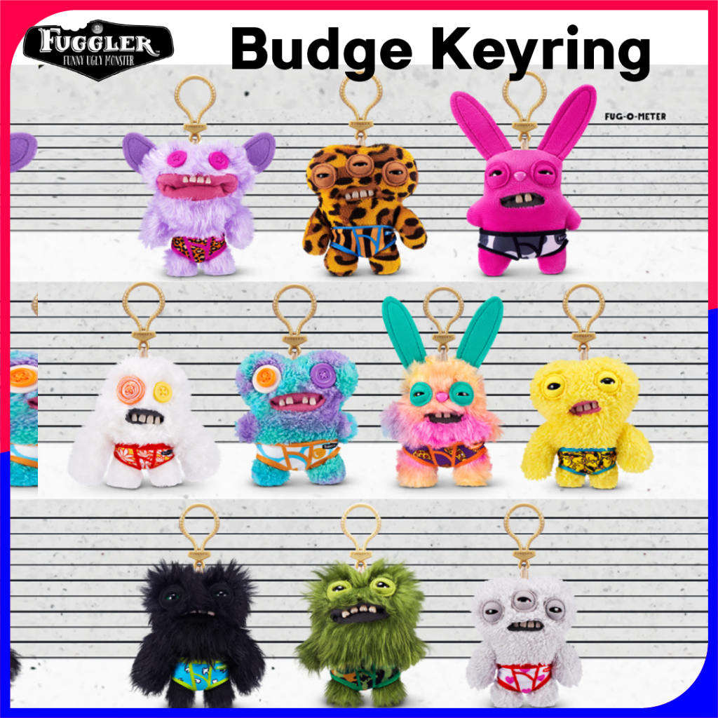 Fuggler Mini Plush Keyring – พวงกุญแจสะสมน่ารัก Creepy อย่างเป็นทางการ (6 ตัวอักษร)