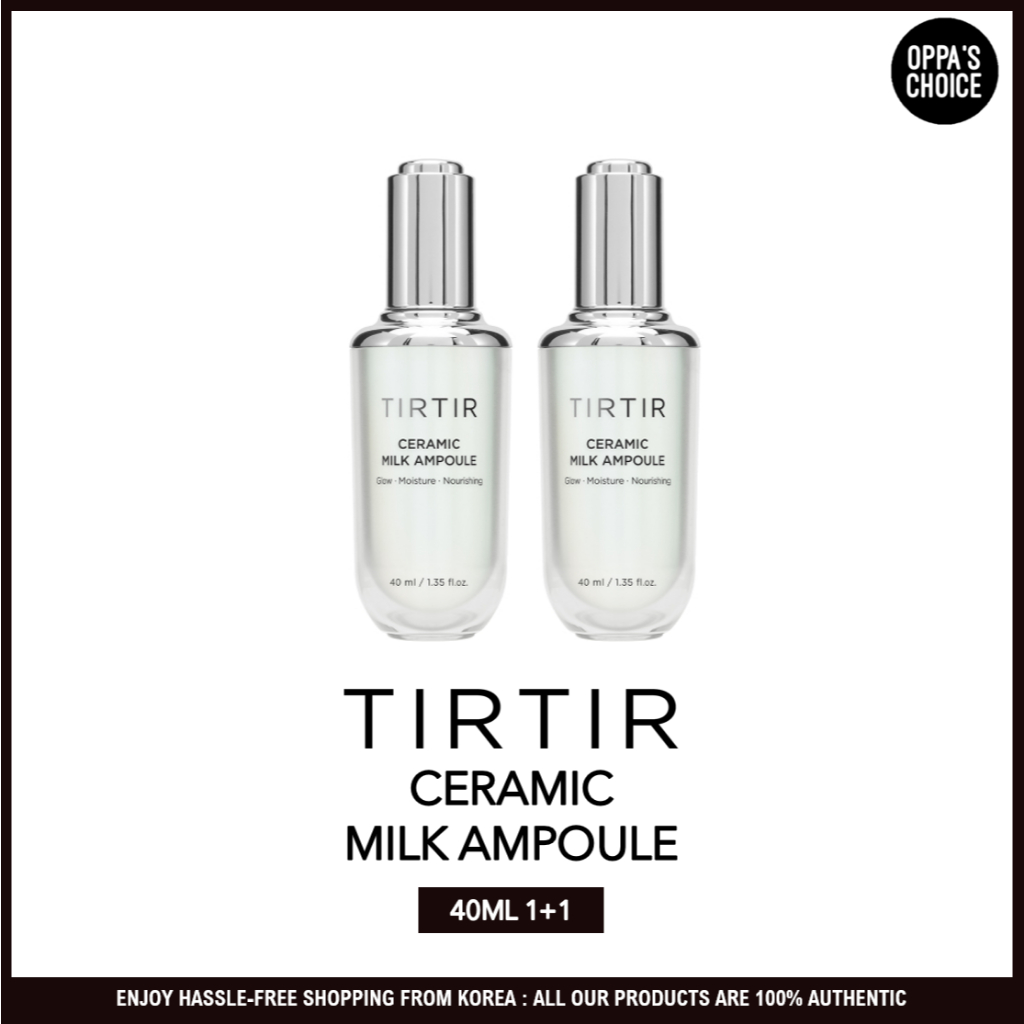 [40ML 1+1 โปรโมชั่น] TIRTIR CERAMIC MILK AMPOULE 40ML