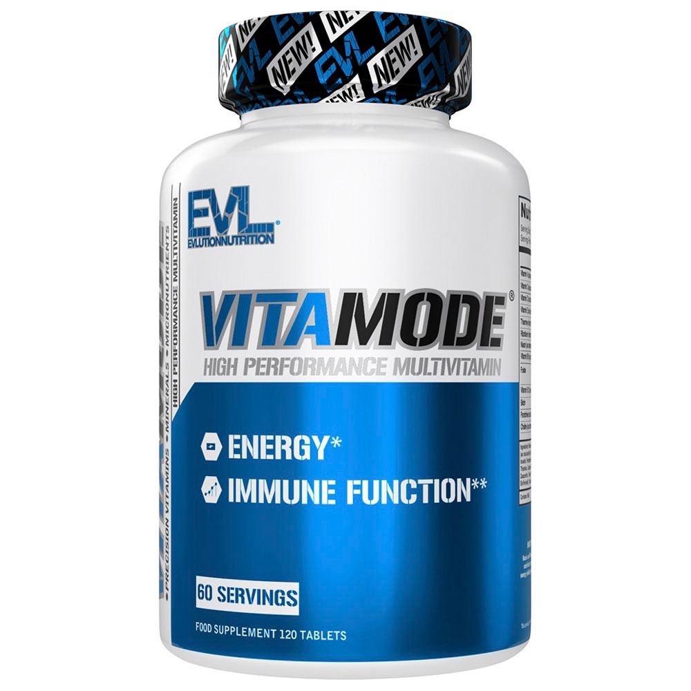 [ผลิตในสหรัฐอเมริกา] Evlutionnutrition VITAMODE วิตามินรวมประสิทธิภาพสูง 120 เม็ด 1 ขวด