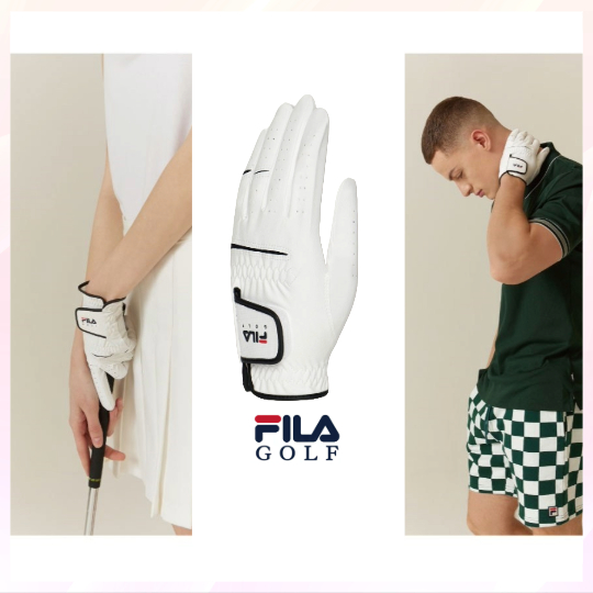 [FILA Golf] ถุงมือกอล์ฟ Easy Fit Microfiber & Natural Lambski (มือซ้าย) สําหรับผู้ชายและผู้หญิง